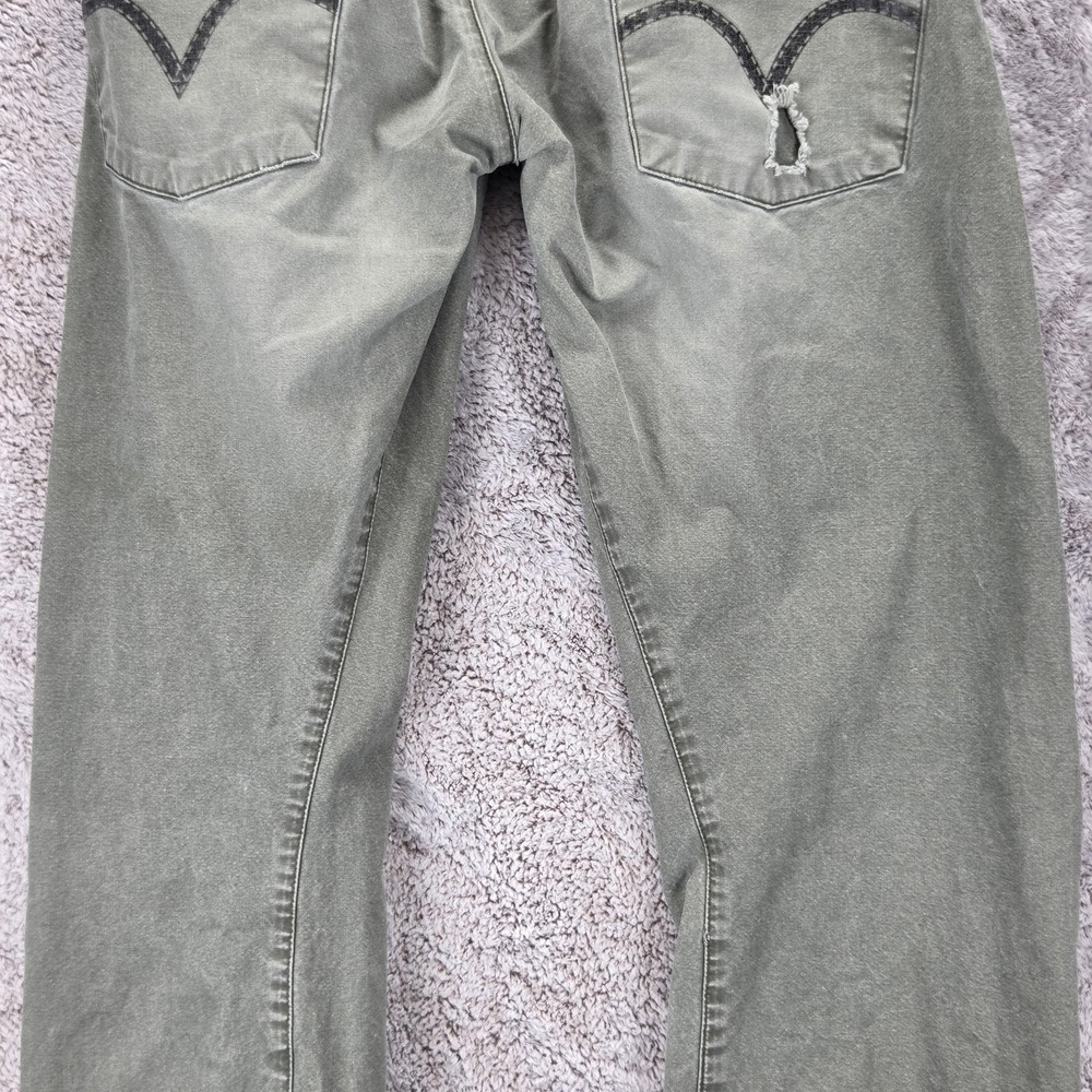 Vintage Levis Engineered Jeans Mens Green Twisted Button Fly Fits 32x30 - Picture 16 of 16